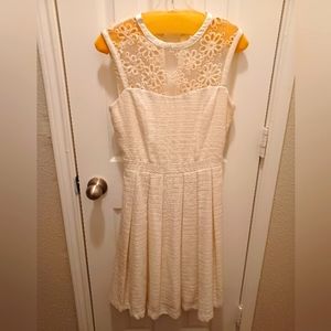 vintage cream dress, size XS